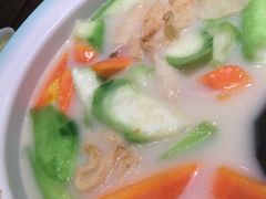 万寿果胜瓜浸鱼肚-山水茶艺馆·点心粤菜·30年老字号