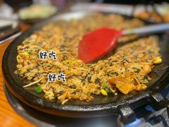 铁板炒饭-红辣椒八爪鱼特色韩国料理