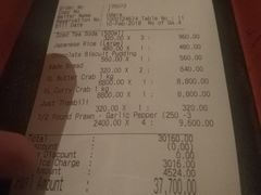 账单-Ministry of Crab(科伦坡店)