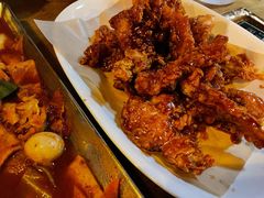 蒜香酱油无骨炸鸡-包装马车·韩国料理·포장마차