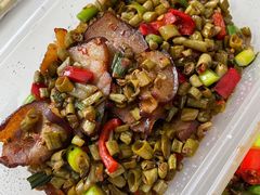 酸豆角炒腊肉-新新湘菜馆(新中街二条店)