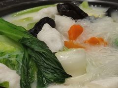 浓汤鱼滑杂菜煲-金苑海鲜酒家(来魅力店)