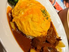 咖喱揸腩滑蛋饭-敏华冰厅(天河城店)
