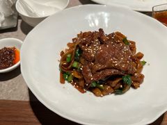 潮式沙茶菜脯炒牛肉河粉-广州文华东方酒店·江-由辉师傅主理