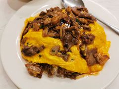 滑蛋牛肉叉烧双拼饭-有章牛杂(石厦店)