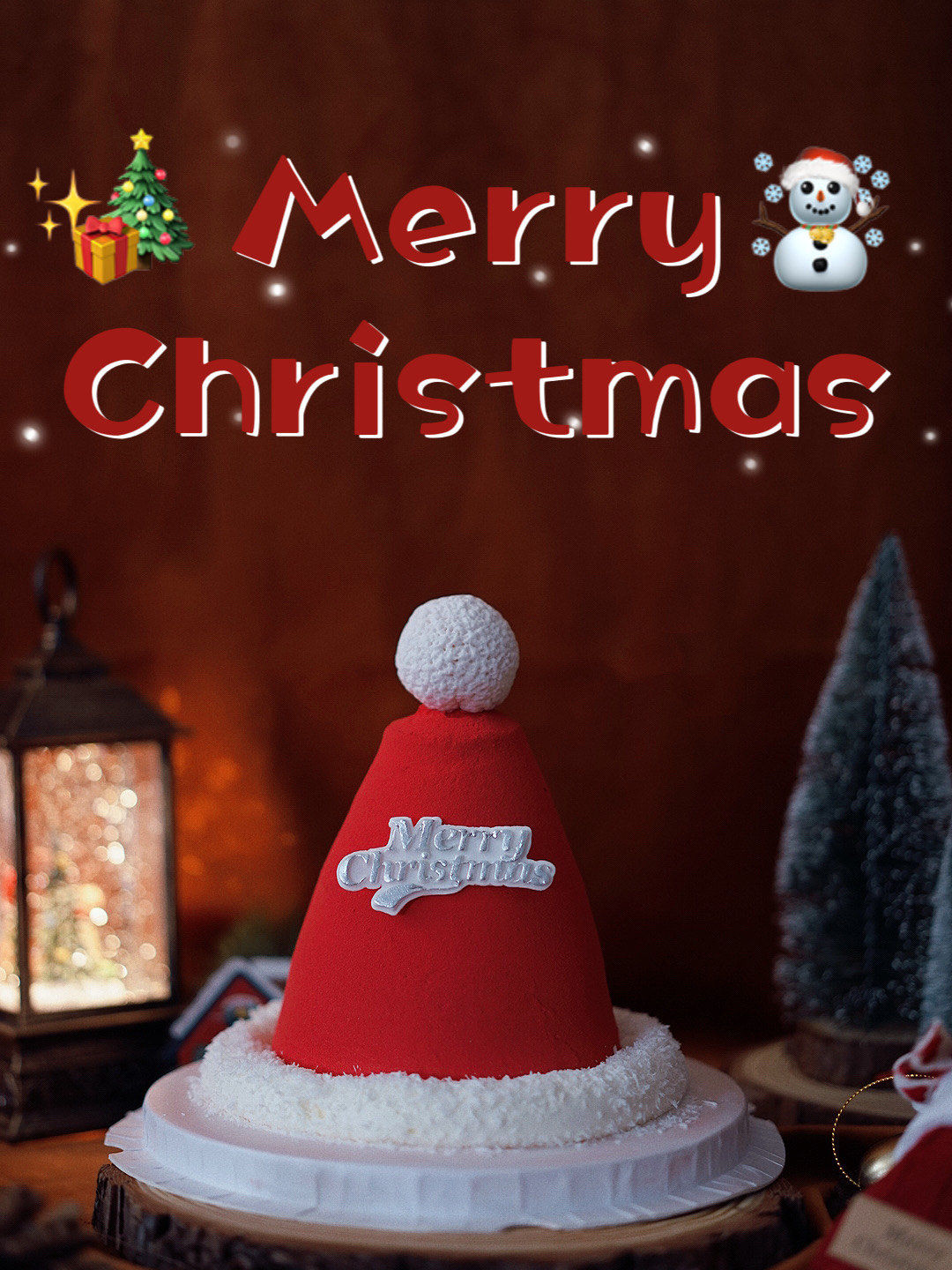 圣诞节限定红色圣诞帽