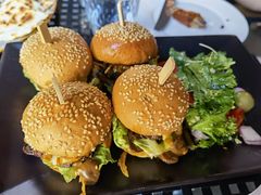 香浓蘑菇牛肉汉堡-bluefrog蓝蛙(悠唐购物中心店)
