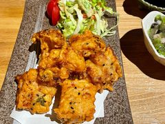 炸鸡配黑醋汁-慢走(甜水园店)