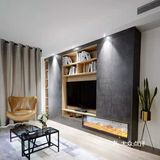 布置出一个低调奢华的华丽空间感。