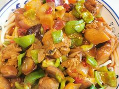 辣子鸡拉条子拌面-贺秦生陕面王(富力城店)