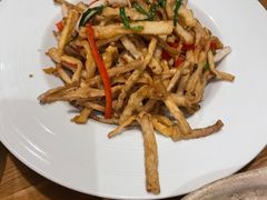 茶树菇炒鱿鱼-竹里馆·淮扬菜·功夫茶(老门东店)