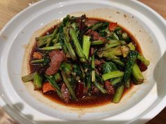 青菜炒牛肉-陶然居·重庆菜(两江会馆店)