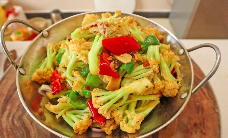 家常菜干锅花菜