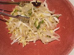 菜心拌蛰皮-村长家的疙瘩汤·东营菜(东营茶城店)