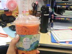 芒果红火龙卡士-野萃山·潮汕厚果汁(十亩地店)