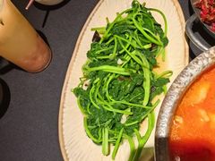 炝炒地瓜叶-山石榴·贵州菜(丰盛里店)