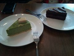 抹茶芝士和致命巧克力-榖屋house of flour(张江首店)