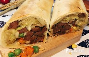Tender Beef and Wild Mushroom Grilled Wrap