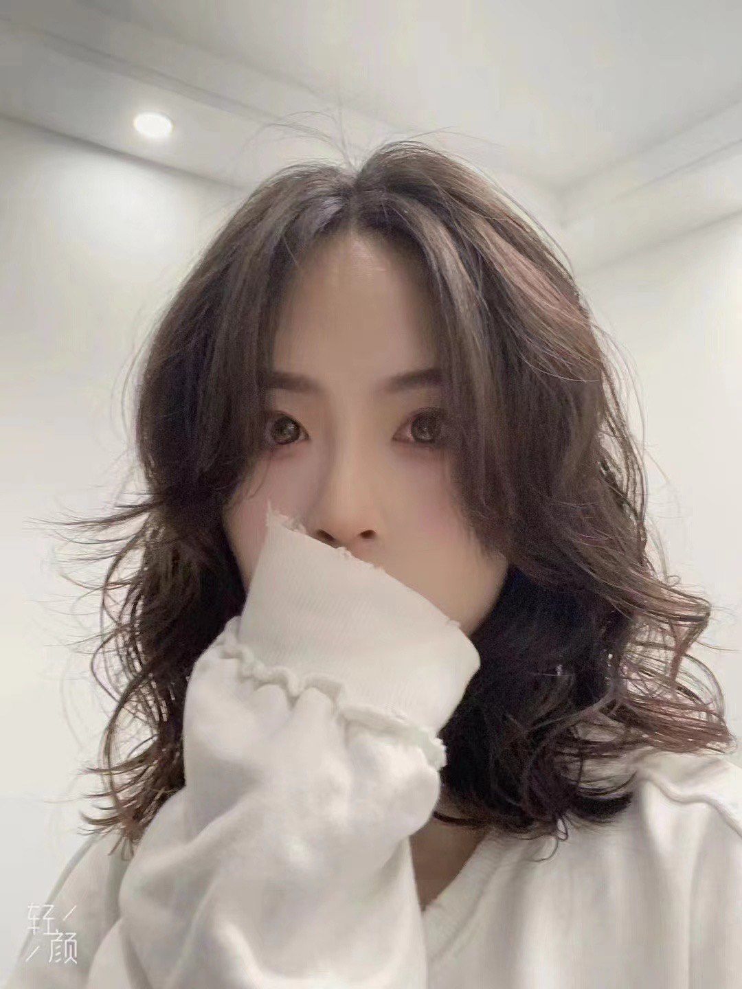 锁骨发烫发