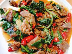 野生菜炒牛肉-山茶云南菜(中关村店)