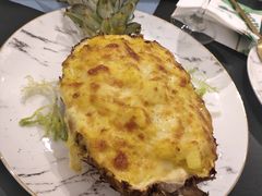 菠萝奶香海虾饭-开间茶馆·围炉煮茶
