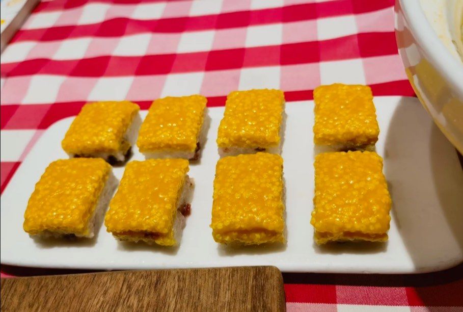 西贝的黄米凉糕超赞!黄米软糯,糯米黏香