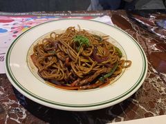 黑椒牛柳炒意面-美客·美家西餐厅(恩广店)