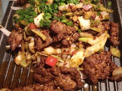 葱椒爆牛肉-绿茶餐厅(西湖银泰百货店)