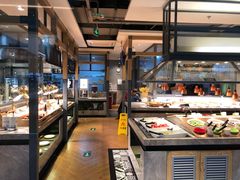 面包甜点陈列柜-比格比萨自助(万柳华联店)