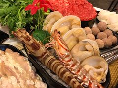 -鲜入围煮花胶鸡海鲜火锅