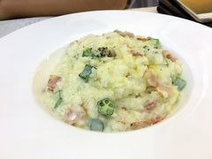 培根秋葵烩饭-爱茉莉意大利西餐厅