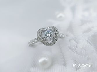TIAMO钻石这款爆闪50分圆钻心形设计钻戒美炸了
