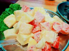 水果沙拉-青瓦炭韩潮烤肉(花园道店)