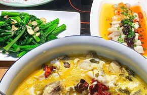 Crispy Carp with Pickled Cabbage Fish