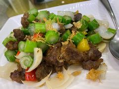 宗谷菜心粒雪花牛肉-新兴家喻酒家·羊城名宴(昌岗店)