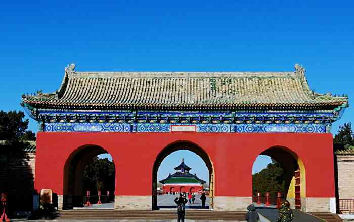 天坛公园-"从自然博物馆出来后去的,走的是天坛西门,.