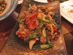 酸木瓜炒牛肉-紫滇源云南生态菜(丹凤街店)