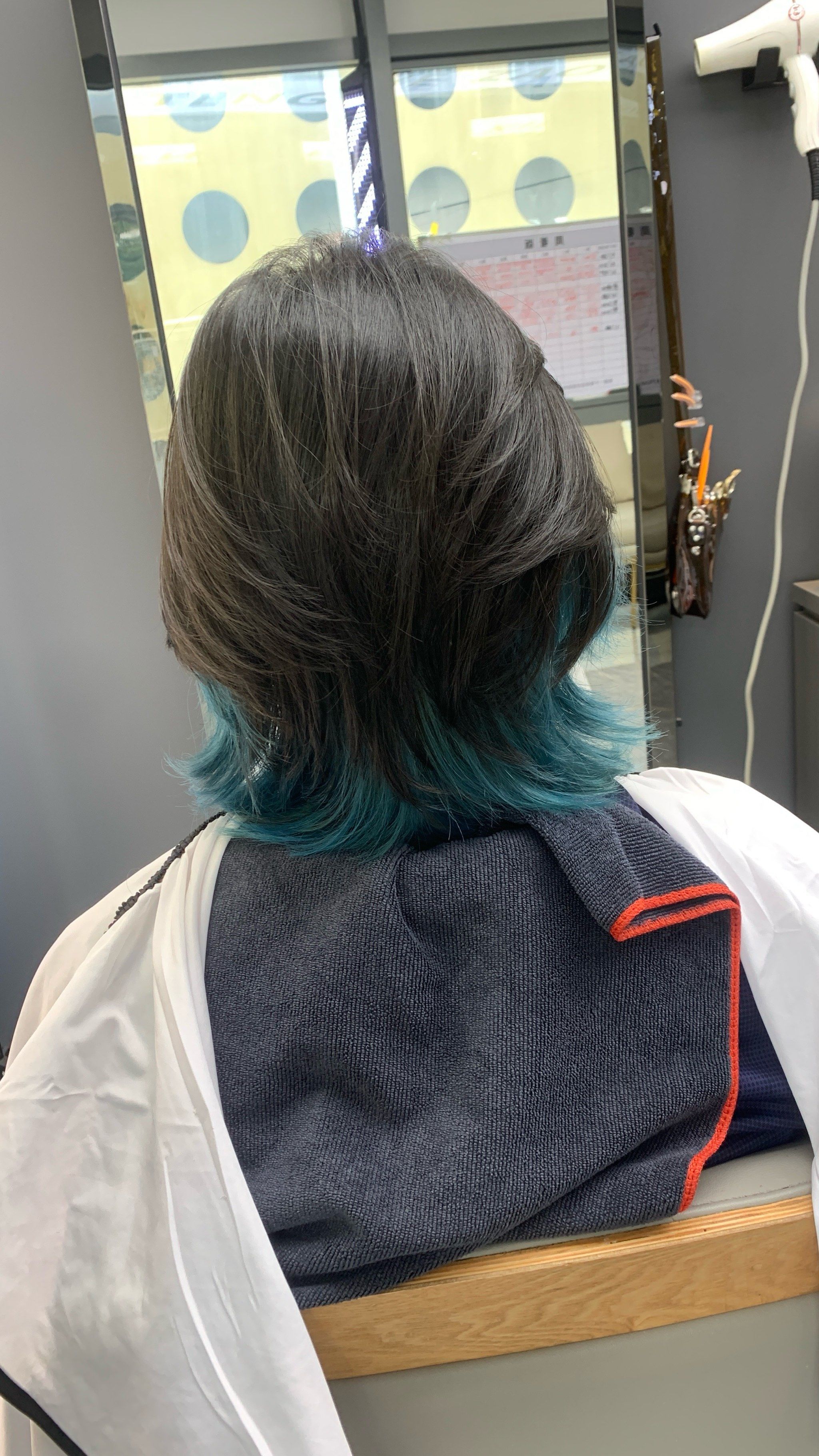 男士渐变挂耳染