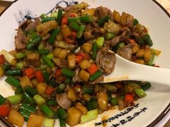 酸萝卜炒鸡杂-毛家饭店(南沙万达店)