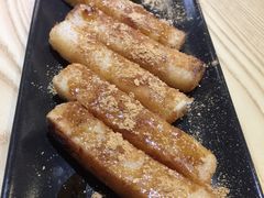 红糖糍粑也是非常不错的-川乐小镇·炭火蛙锅肥肠鸡(苏州中心店)