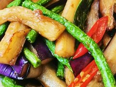茄子炒豇豆-咪咪川菜(长乐西路店)