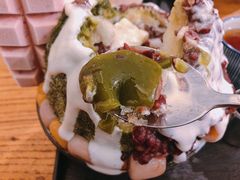 抹茶生乳かき氷-WONDER ICE 萬得冰田(建設路总店)