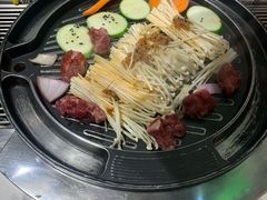 -山野的朋友露营炭火烤肉