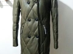皮羽绒服肥瘦改制后-旗人服装改制店