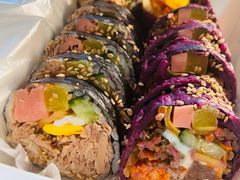 紫薯牛肉金枪鱼组合-胤韩紫菜包饭·炸鸡·拌饭(宋家庄店)