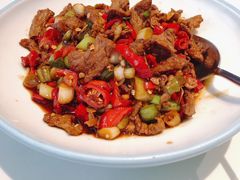 小炒黄牛肉-千百味红餐厅·江西菜(绿地双子塔店)