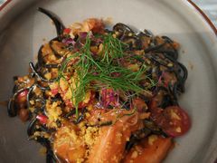 墨鱼汁海鲜香蒜意面-农畉LONFOOD(福田星河COCOPark店)