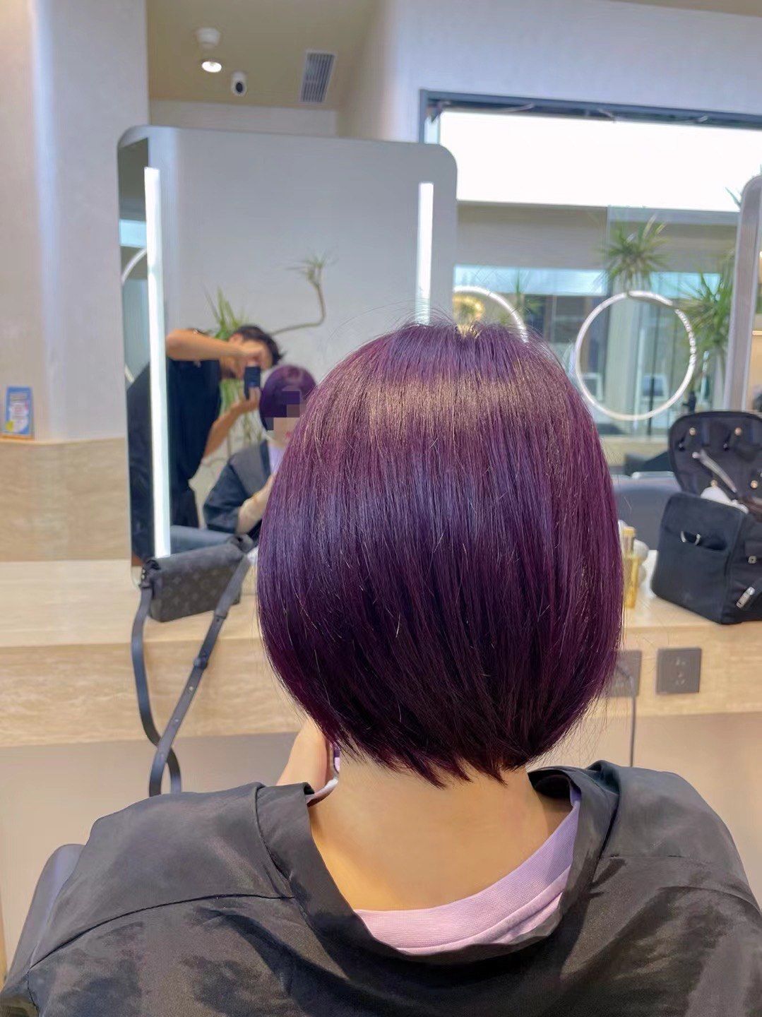 东瀛美发官方账号 葡萄紫发色:浪漫与时