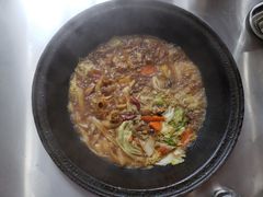 羊排-粘豆包柴火铁锅炖