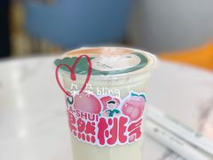 桃气豆乳乌龙-阿水大杯茶(明湖广场店)